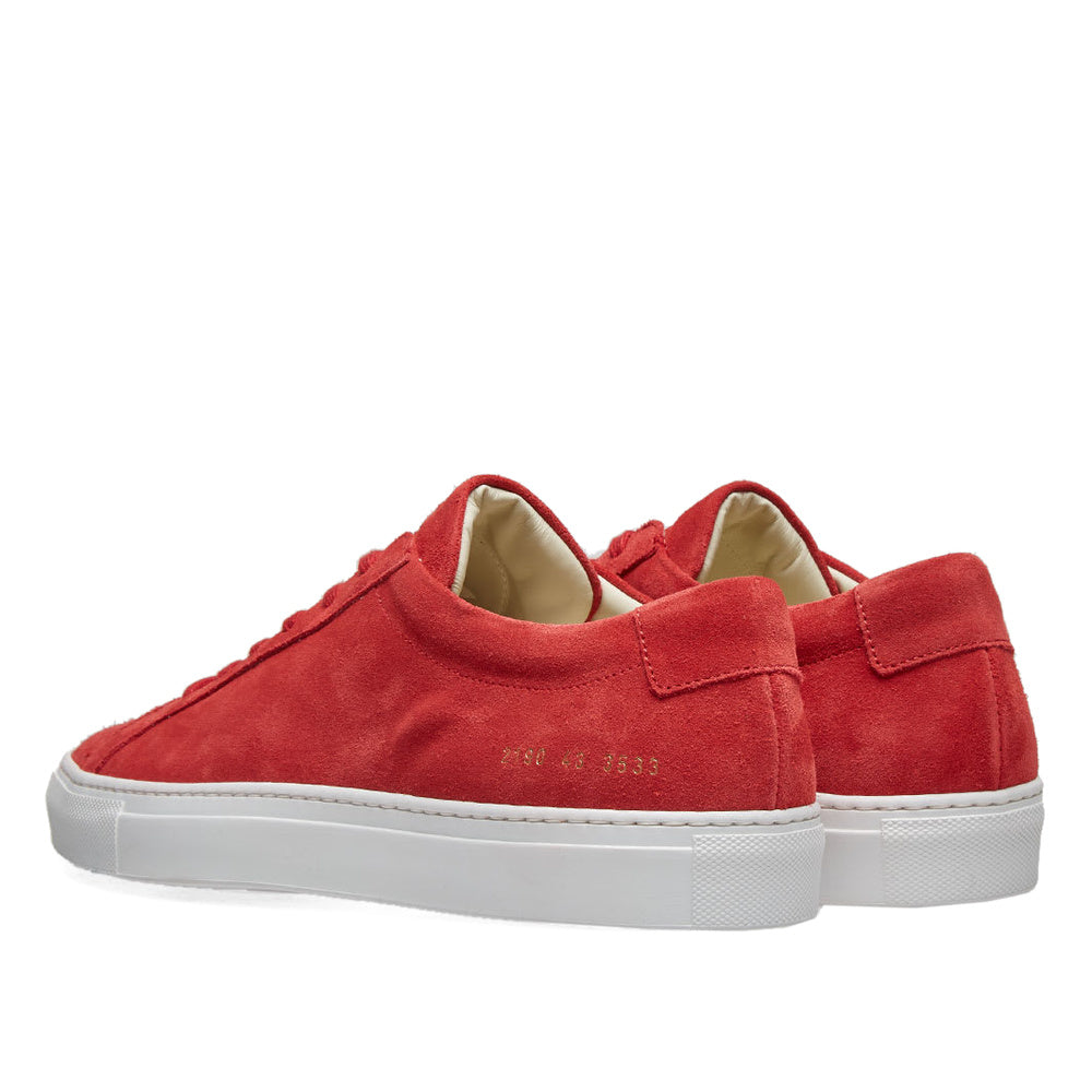 Woman by Common Projects Original Achilles Low Suede Red Suede 3883-3533 — image 3