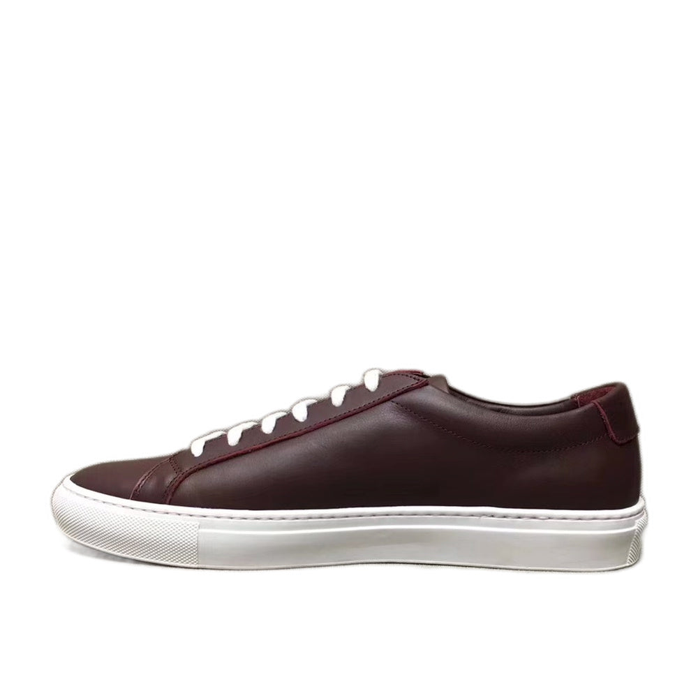 Woman by Common Projects Contrast Sole Low Bordeaux & White 6017-3497 — image 1
