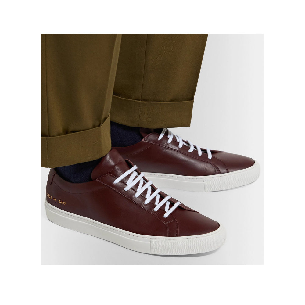 Woman by Common Projects Contrast Sole Low Bordeaux & White 6017-3497 — image 4