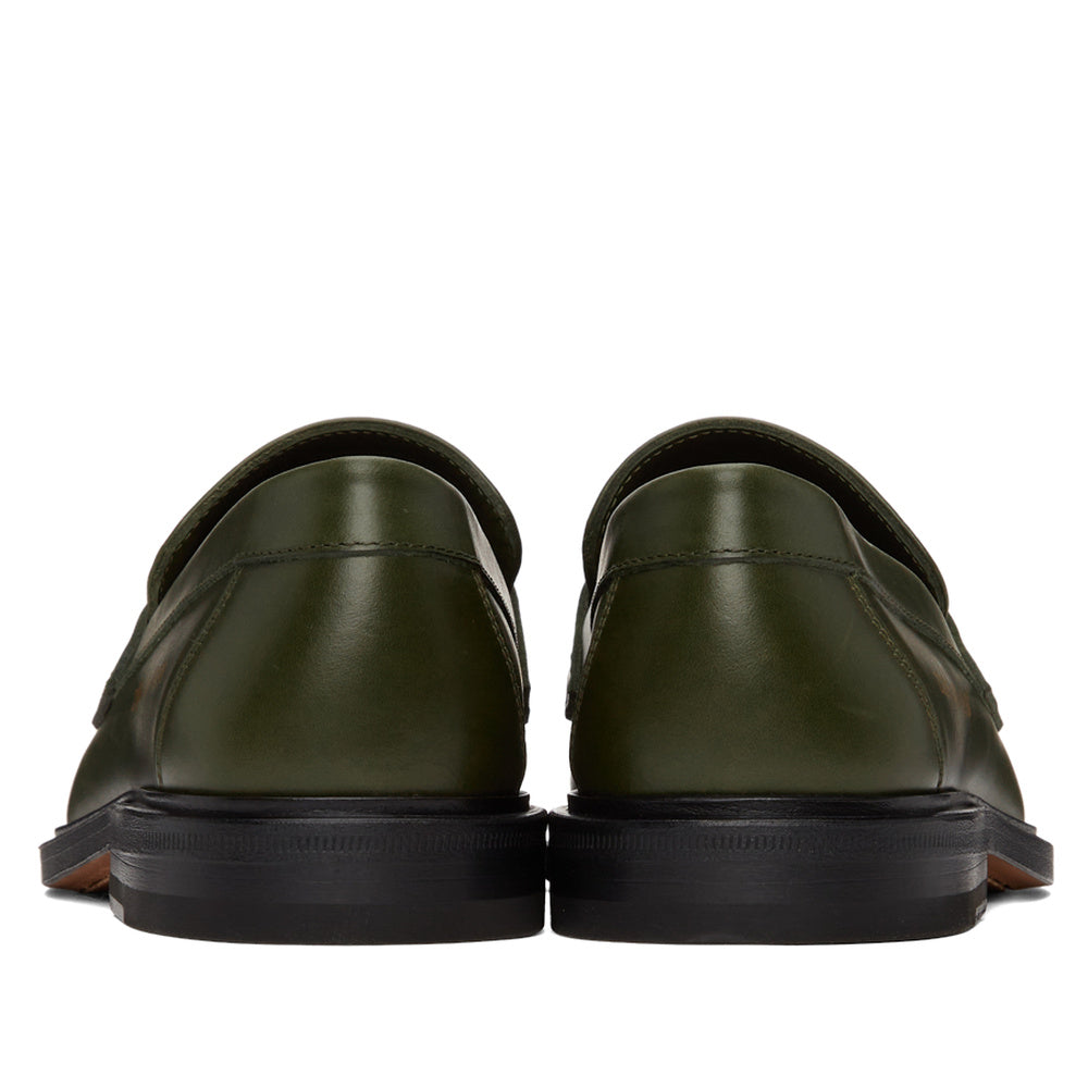 Common Projects Leather Loafers Green Waxed Leather 2306-1090 — image 4