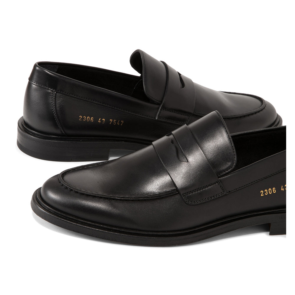 Common Projects Leather Loafers Black Waxed Leather 2306-7547 — image 3