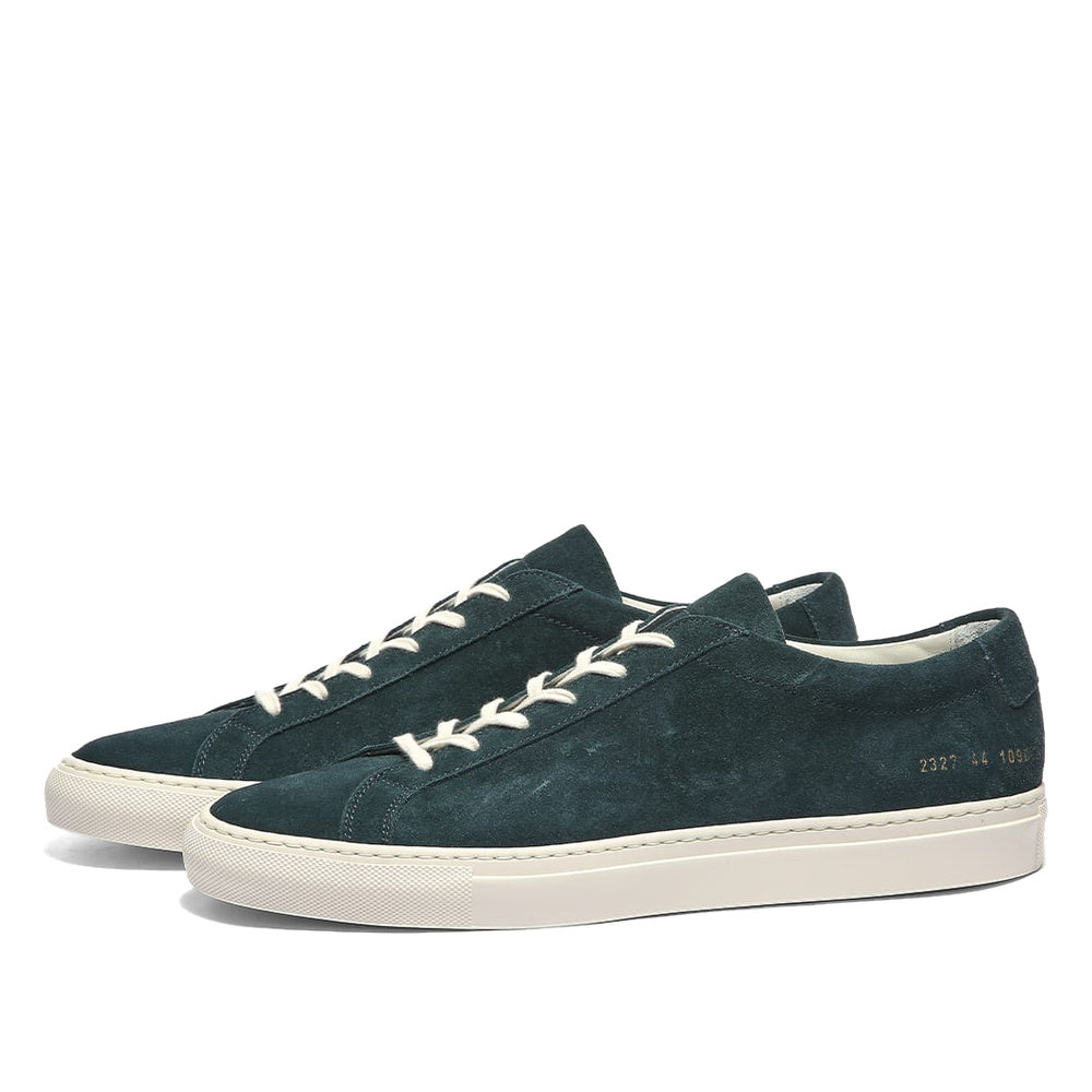 Woman by Common Projects Original Achilles Low Suede Forest Green Suede 6080-1090 — image 1