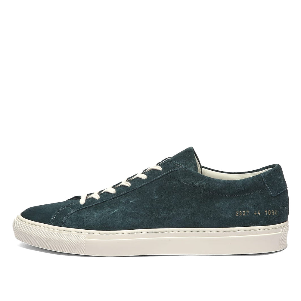 Woman by Common Projects Original Achilles Low Suede Forest Green Suede 6080-1090 — image 2