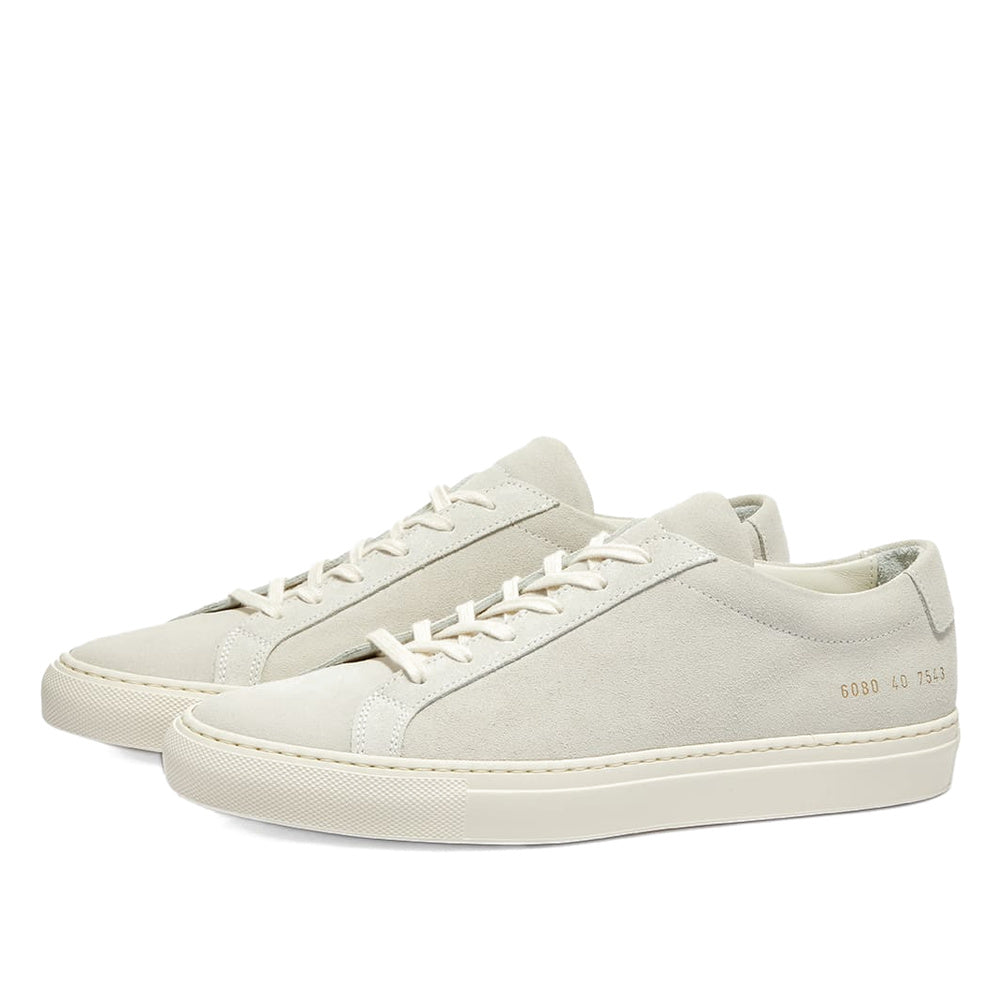 Woman by Common Projects Original Achilles Low Suede Light Grey Suede 6080-7543 — image 1