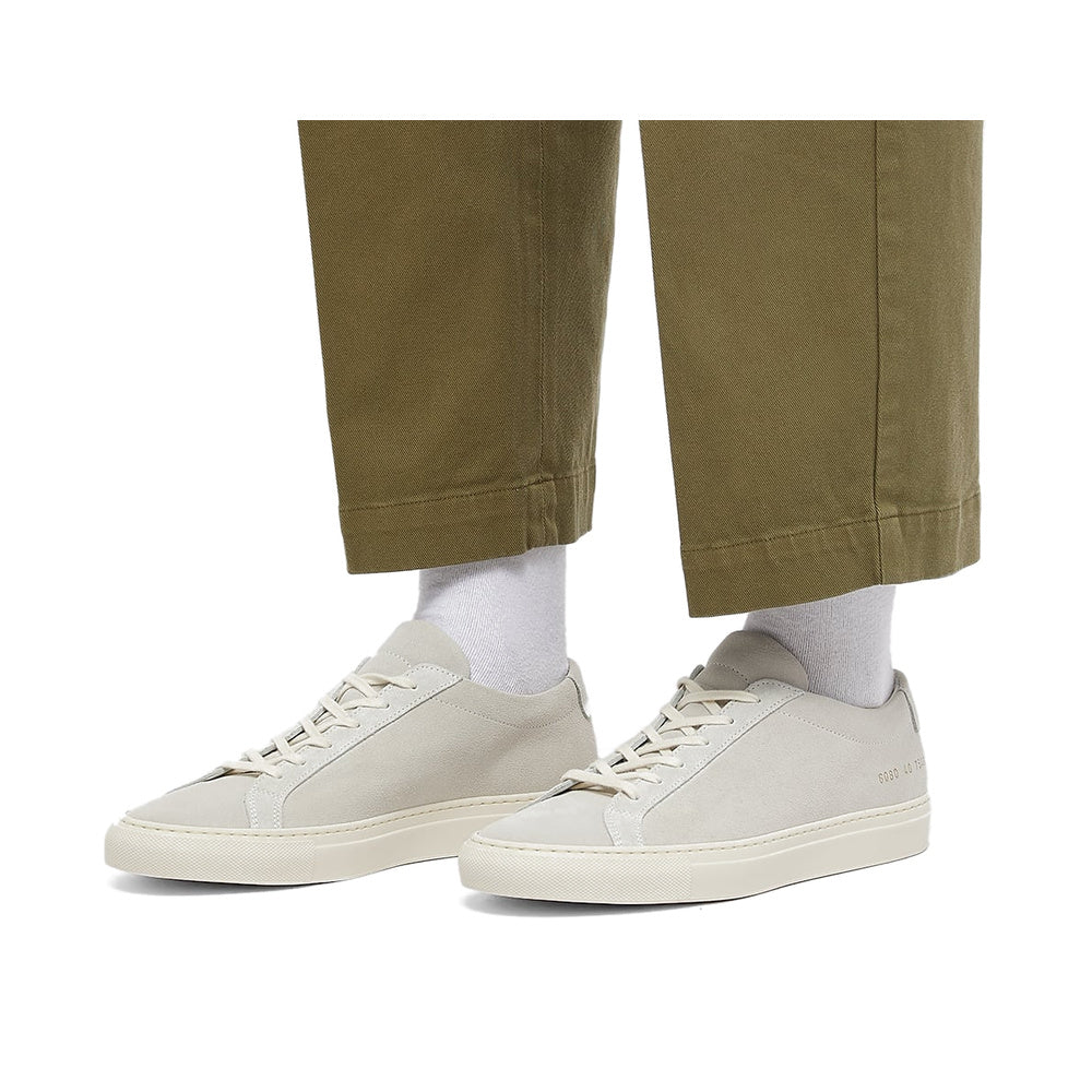 Woman by Common Projects Original Achilles Low Suede Light Grey Suede 6080-7543 — image 6
