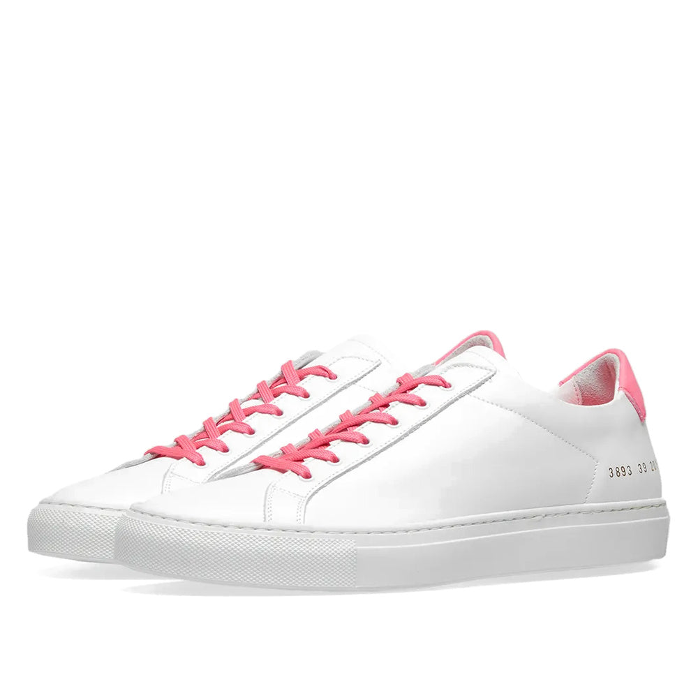 Woman by Common Projects Retro Low Fluro White & Pink — image 2